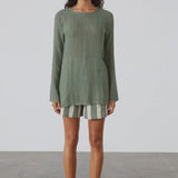 Eucalyptus Linen Textured Top