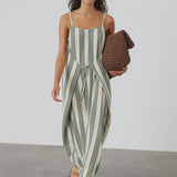 Eucalyptus Stripe Organic Cotton Dress