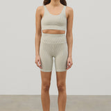 Coconut Stripe Rib 7 inch Bike Short