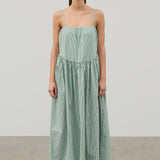 Tallow Pin Stripe Cotton Dress