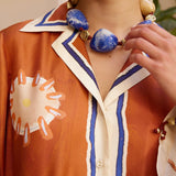 Alemais Soleil D'Amour Silk Midi Dress