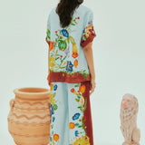 Dahlia Floral Linen Pants