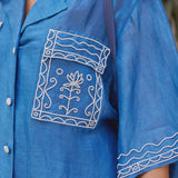 Alemais Yasmeen Embellished Oversized Shirt