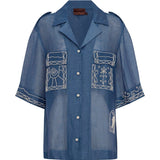 Alemais Yasmeen Embellished Oversized Shirt