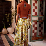 Alemais Noura Knit Polo - Rust