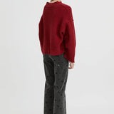 Blanca Pepa Cardigan - Burgundy
