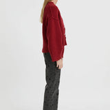 Blanca Pepa Cardigan - Burgundy
