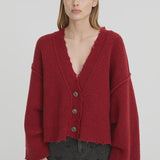 Blanca Pepa Cardigan - Burgundy