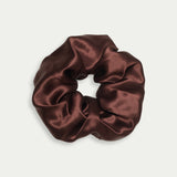 Kitty Paloma Silk Scrunchie - Chocolate