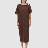 Camilla and Marc Juno Knot Tee Dress - Chocolate