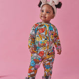Easter Parade Organic Long Sleeve Zip Romper