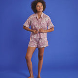Balmy Palmy Organic Cotton Short Sleeve & Shorts PJ Set