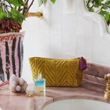 Off Duty Velvet Toiletry Bag