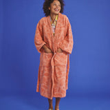 Peach Rock Pool Terry Bath Robe