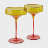 Tropical Punch Margarita Glass 2P Set