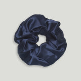 Kitty Paloma Silk Scrunchie - Navy Blue