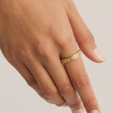 18k Gold Vermeil Live in Grace Ring