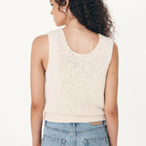 Rowie Catalina Knit Tank - Cream