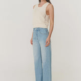 Rowie Percy Curve Seam Jeans - Faded Blue