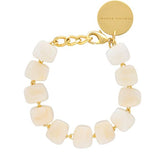 Vanessa Baroni Mini Organic Shaped Bracelet - Pearl Marble