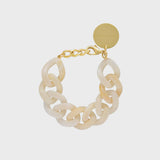 Vanessa Baroni Flat Chain Bracelet - Pearl Marble