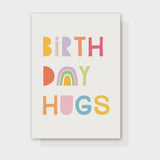 Birthday Hugs Rainbow Font