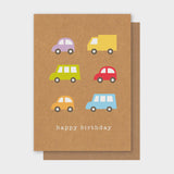 Cars & Trucks Birthday Card