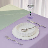 HALF HALF TABLECLOTH - LILAC + SAGE